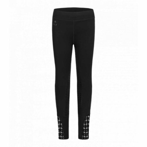 ELT, Lucky Denali lovagló leggings, gyerekeknek, fekete/szerencseszív, 104