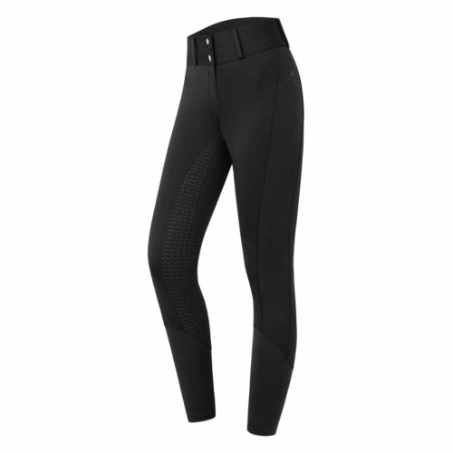 Lovaglónadrág Essential High Waist szilikon, fekete, 38