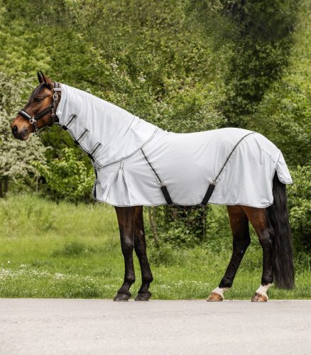 Légytakaró levehető nyakrésszel, világoskék/sötétkék, 155 cm