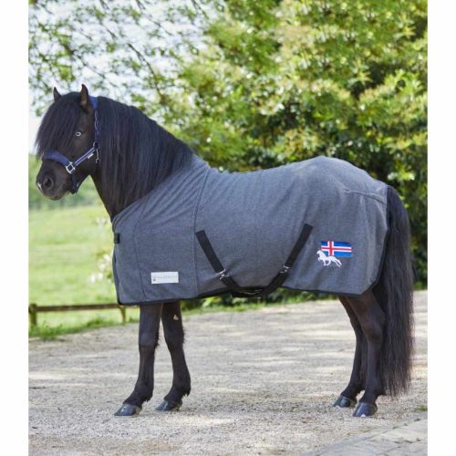 Waldhausen, COMFORT izlandi lótakaró, fleece, mágnes/fekete, 125 cm